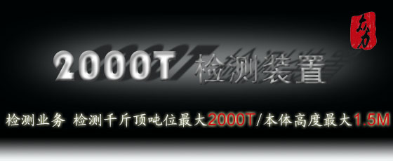2000T检测装置置及检测业务